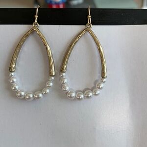 Kismet Gold Tears Dripping of Pearls Earrings